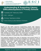 Understanding & Supporting Literacy Difficulties/Dyslexia in Primary Schools