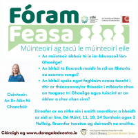 Fóram Feasa - Plé ar Ról an Bhéarla sa seomra ranga T1