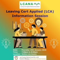 Leaving Cert Applied (LCA) Information Session