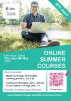 Oide Digital Technology for Inclusive Learning (Online Summer Course) - 1st to 16th July 2026 - FULLY BOOKED