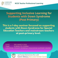 Supporting Inclusive Learning for Students with Down Syndrome (Post Primary) - NCSE