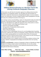 Utilizing Retrieval Practice as a Revision Tool in the Leaving Certificate Geography Classroom